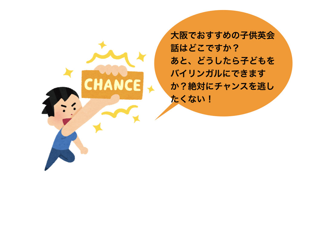 大阪のおすすめ子供英会話教室の導入